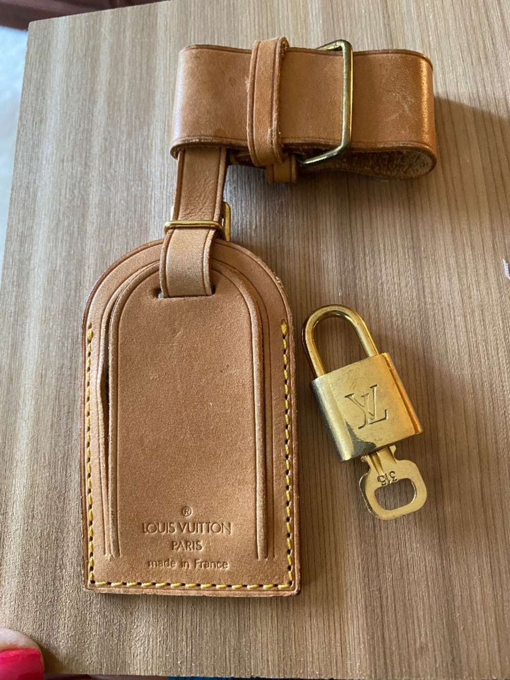 Louis Vuitton Padlock & Key Set #315 🔑 Authentic LV Brass Lock + Luggage Strap